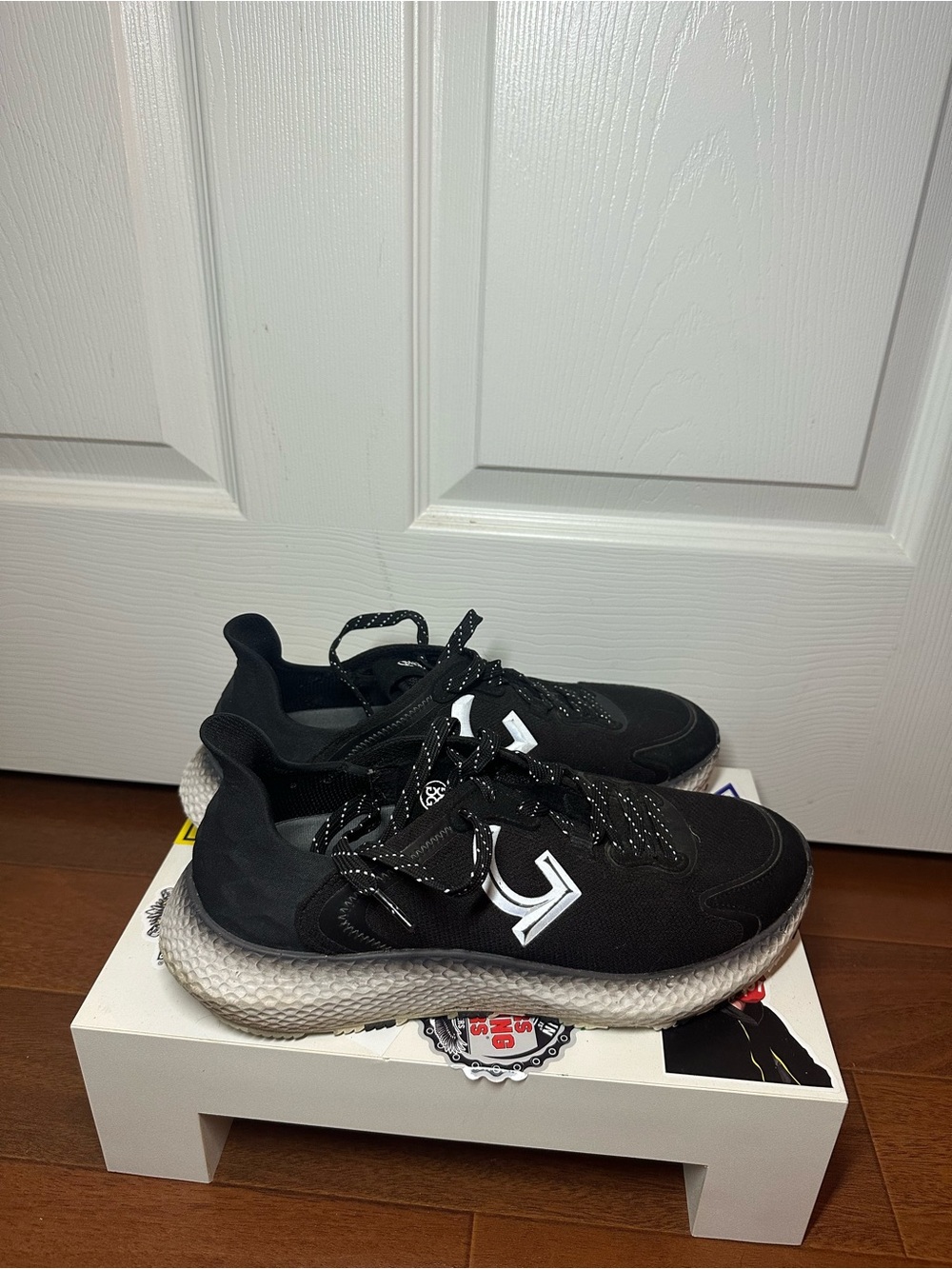 G FORE Spikeless Golf Shoes Black Onyx Athletic Mens Size 9.5 G4MF21EF40